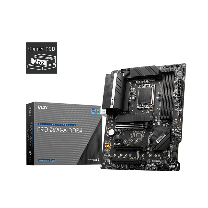 Mainboard MSI PRO Z690 A Intel Z690 Socket 1700 ATX 4 khe RAM DDR4